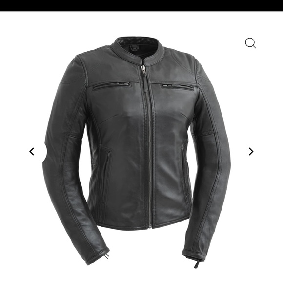 First Manufacturing co leather motorcycle jacket - Picture 7 of 8